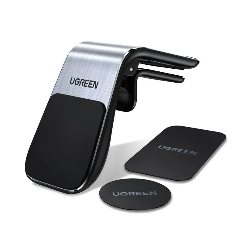 Ugreen LP290 magnetinis automobilinis telefono laikiklis ant grotelių, sidabrinis