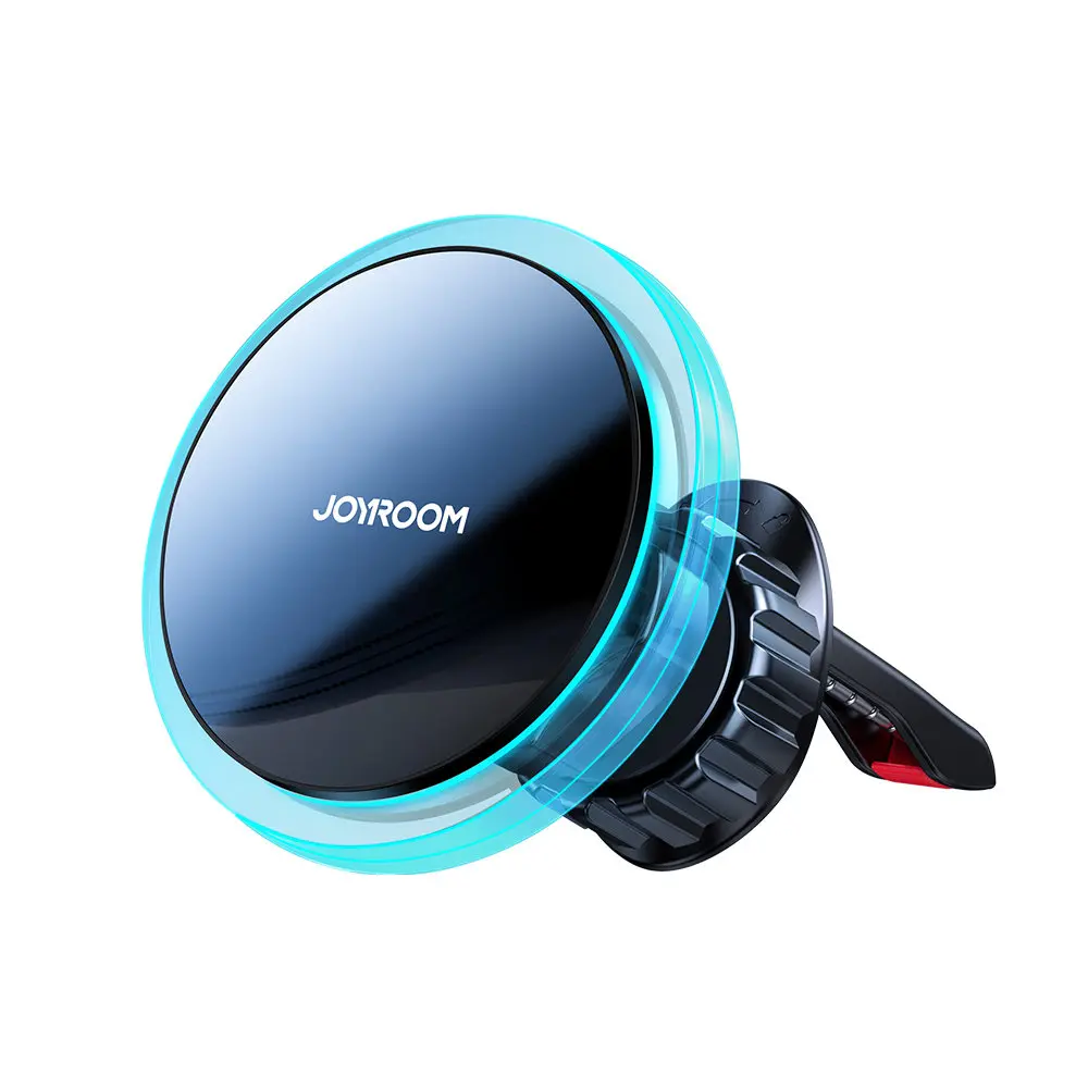 Joyroom automobilinis laikiklis su belaidžiu Qi įkrovikliu 15 W, MagSafe, sidabrinis